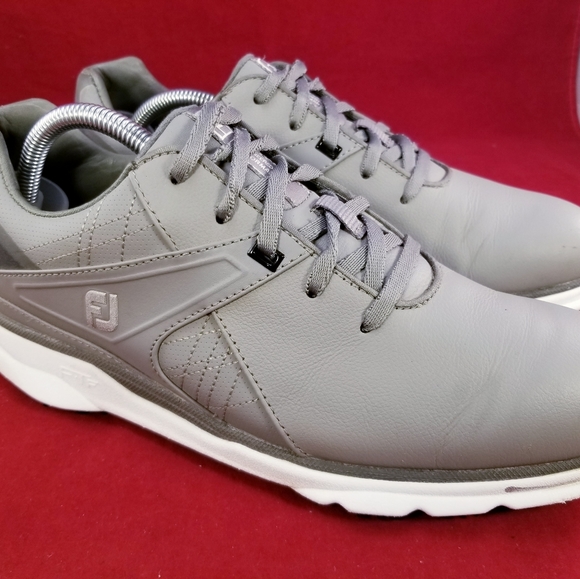 FOOTJOY PRO/SL 53847 SPIKELESS GOLF TEACHER SHOES GRAY SIZE 8 EUC - Picture 5 of 10